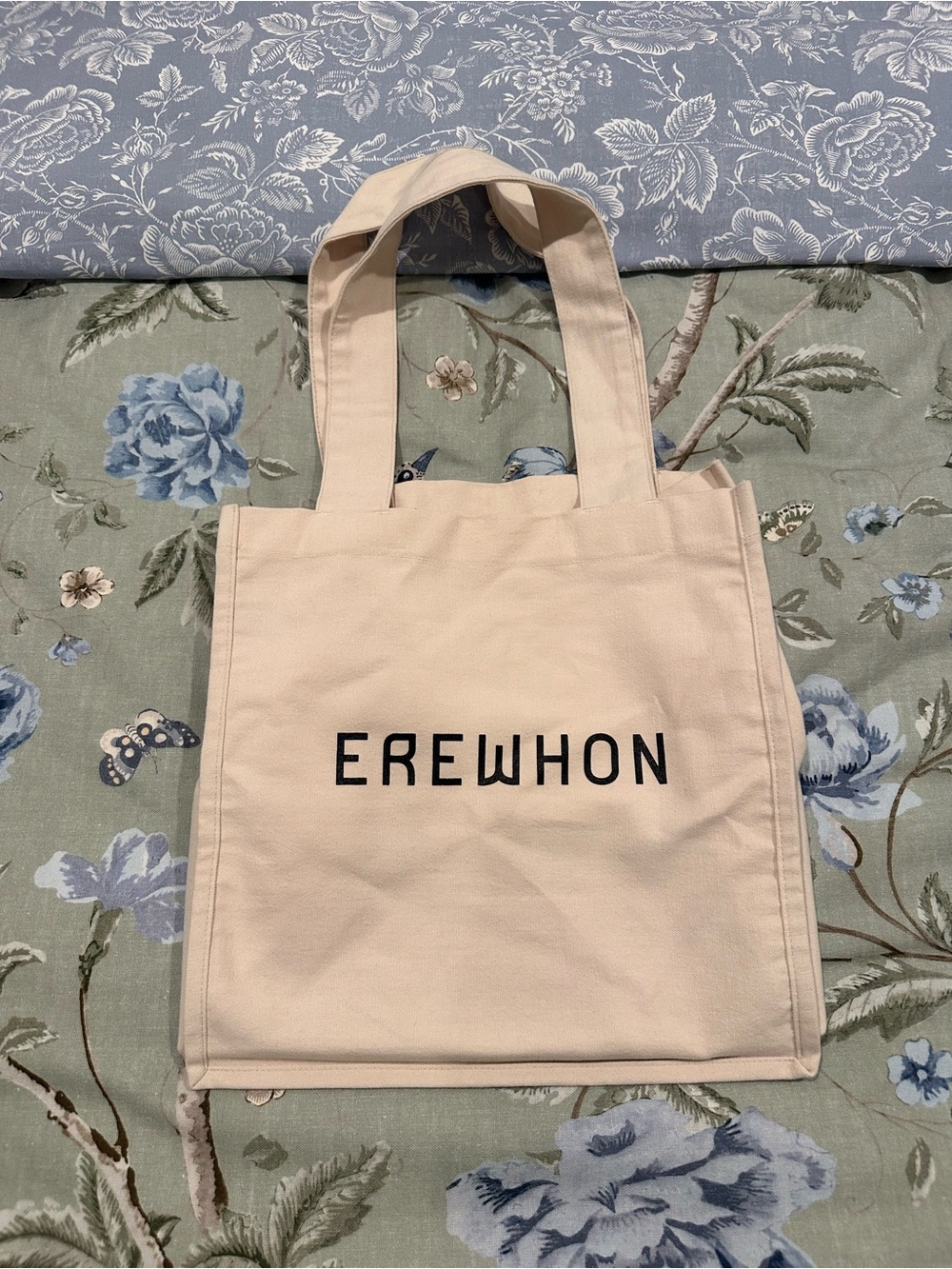 Erewhon Cream Canvas Tote with Logo